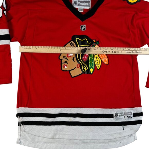 Reebok Chicago Blackhawks NHL Andrew Shaw #65 Red Jersey Youth Sz L/XL - Picture 5 of 12